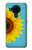 W3039 Vintage Sunflower Blue Hard Case and Leather Flip Case For Nokia 5.4