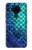 W3047 Green Mermaid Fish Scale Hard Case and Leather Flip Case For Nokia 5.4