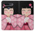 W3042 Japan Girl Hina Doll Kimono Sakura Hard Case and Leather Flip Case For LG K51S
