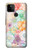 W3705 Pastel Floral Flower Hard Case and Leather Flip Case For Google Pixel 5A 5G