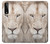 W2399 White Lion Face Hard Case and Leather Flip Case For LG Stylo 7 4G