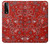 W3354 Red Classic Bandana Hard Case and Leather Flip Case For LG Stylo 7 4G