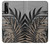 W3692 Gray Black Palm Leaves Hard Case and Leather Flip Case For LG Stylo 7 5G