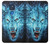 W0752 Blue Fire Grim Wolf Hard Case and Leather Flip Case For Motorola Moto G Play (2021)