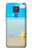 W0911 Relax at the Beach Hard Case and Leather Flip Case For Motorola Moto G Play (2021)