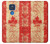 W1603 Canada Flag Old Vintage Hard Case and Leather Flip Case For Motorola Moto G Play (2021)