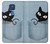 W2641 Pocket Black Cat Hard Case and Leather Flip Case For Motorola Moto G Play (2021)