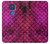 W3051 Pink Mermaid Fish Scale Hard Case and Leather Flip Case For Motorola Moto G Play (2021)