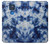 W3439 Fabric Indigo Tie Dye Hard Case and Leather Flip Case For Motorola Moto G Play (2021)