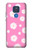 W3500 Pink Floral Pattern Hard Case and Leather Flip Case For Motorola Moto G Play (2021)