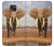 W0310 African Elephant Hard Case and Leather Flip Case For Motorola Moto G Power (2021)