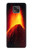 W0745 Volcano Lava Hard Case and Leather Flip Case For Motorola Moto G Power (2021)