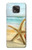 W1117 Starfish on the Beach Hard Case and Leather Flip Case For Motorola Moto G Power (2021)