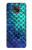 W3047 Green Mermaid Fish Scale Hard Case and Leather Flip Case For Motorola Moto G Power (2021)