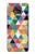 W3049 Triangles Vibrant Colors Hard Case and Leather Flip Case For Motorola Moto G Power (2021)