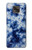 W3439 Fabric Indigo Tie Dye Hard Case and Leather Flip Case For Motorola Moto G Power (2021)