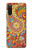 W3402 Floral Paisley Pattern Seamless Hard Case and Leather Flip Case For Sony Xperia 10 III