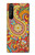 W3402 Floral Paisley Pattern Seamless Hard Case and Leather Flip Case For Sony Xperia 1 III