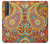 W3402 Floral Paisley Pattern Seamless Hard Case and Leather Flip Case For Sony Xperia 1 III