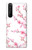 W3707 Pink Cherry Blossom Spring Flower Hard Case and Leather Flip Case For Sony Xperia 1 III