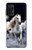 W0246 White Horse Hard Case and Leather Flip Case For Samsung Galaxy A32 4G