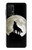 W1981 Wolf Howling at The Moon Hard Case and Leather Flip Case For Samsung Galaxy A32 4G