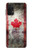 W2490 Canada Maple Leaf Flag Texture Hard Case and Leather Flip Case For Samsung Galaxy A32 4G