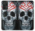 W0223 Vampire Skull Tattoo Hard Case and Leather Flip Case For Samsung Galaxy A52, Galaxy A52 5G