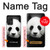 W1072 Panda Bear Hard Case and Leather Flip Case For Samsung Galaxy A52, Galaxy A52 5G