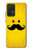 W1145 Yellow Mustache Sun Hard Case and Leather Flip Case For Samsung Galaxy A52, Galaxy A52 5G