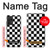 W1611 Black and White Check Chess Board Hard Case and Leather Flip Case For Samsung Galaxy A52, Galaxy A52 5G