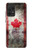 W2490 Canada Maple Leaf Flag Texture Hard Case and Leather Flip Case For Samsung Galaxy A52, Galaxy A52 5G