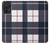 W3452 Plaid Fabric Pattern Hard Case and Leather Flip Case For Samsung Galaxy A52, Galaxy A52 5G