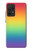 W3698 LGBT Gradient Pride Flag Hard Case and Leather Flip Case For Samsung Galaxy A52, Galaxy A52 5G