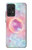 W3709 Pink Galaxy Hard Case and Leather Flip Case For Samsung Galaxy A52, Galaxy A52 5G