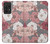 W3716 Rose Floral Pattern Hard Case and Leather Flip Case For Samsung Galaxy A52, Galaxy A52 5G