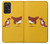 W1093 Rooster and Cat Joke Hard Case and Leather Flip Case For Samsung Galaxy A72, Galaxy A72 5G