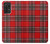 W2374 Tartan Red Pattern Hard Case and Leather Flip Case For Samsung Galaxy A72, Galaxy A72 5G