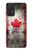 W2490 Canada Maple Leaf Flag Texture Hard Case and Leather Flip Case For Samsung Galaxy A72, Galaxy A72 5G