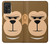 W2721 Cute Grumpy Monkey Cartoon Hard Case and Leather Flip Case For Samsung Galaxy A72, Galaxy A72 5G