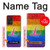 W2900 Rainbow LGBT Lesbian Pride Flag Hard Case and Leather Flip Case For Samsung Galaxy A72, Galaxy A72 5G