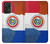 W3017 Paraguay Flag Hard Case and Leather Flip Case For Samsung Galaxy A72, Galaxy A72 5G