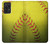 W3031 Yellow Softball Ball Hard Case and Leather Flip Case For Samsung Galaxy A72, Galaxy A72 5G