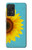 W3039 Vintage Sunflower Blue Hard Case and Leather Flip Case For Samsung Galaxy A72, Galaxy A72 5G