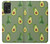 W3285 Avocado Fruit Pattern Hard Case and Leather Flip Case For Samsung Galaxy A72, Galaxy A72 5G