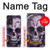 W3582 Purple Sugar Skull Hard Case and Leather Flip Case For Samsung Galaxy A72, Galaxy A72 5G