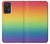 W3698 LGBT Gradient Pride Flag Hard Case and Leather Flip Case For Samsung Galaxy A72, Galaxy A72 5G