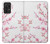 W3707 Pink Cherry Blossom Spring Flower Hard Case and Leather Flip Case For Samsung Galaxy A72, Galaxy A72 5G