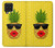 W2443 Funny Pineapple Sunglasses Kiss Hard Case and Leather Flip Case For Samsung Galaxy F62