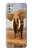 W0310 African Elephant Hard Case and Leather Flip Case For Motorola Moto G Stylus (2021)